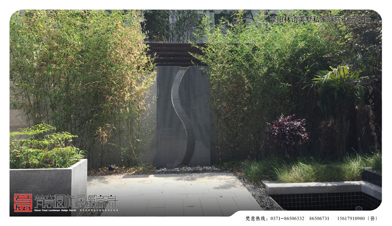 鄭州私家庭院設計,林語(yǔ)美墅私家庭院你設計